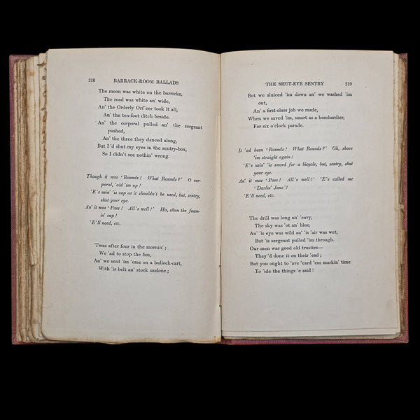 Antique Poetry Book, The Seven Seas, Rudyard Kipling, Poems, Literary Classic