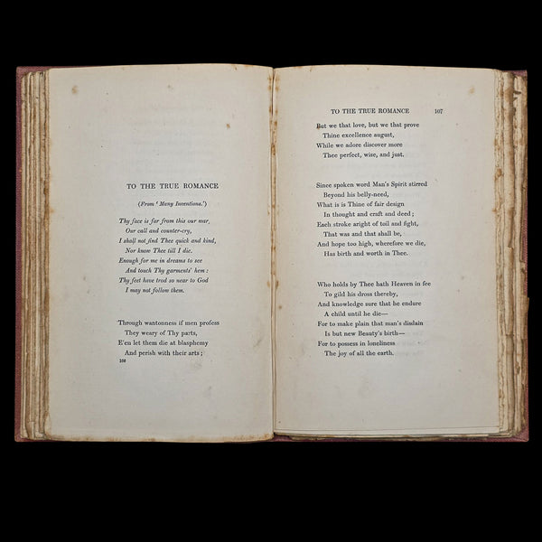 Antique Poetry Book, The Seven Seas, Rudyard Kipling, Poems, Literary Classic
