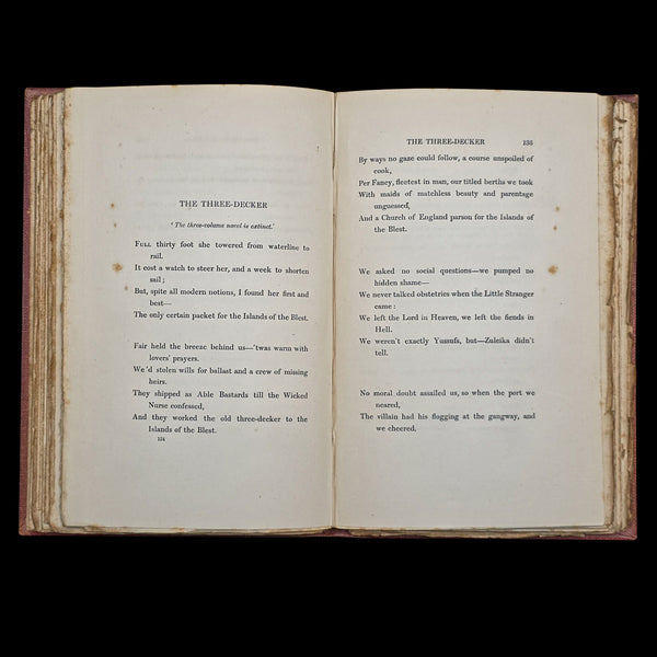 Antique Poetry Book, The Seven Seas, Rudyard Kipling, Poems, Literary Classic