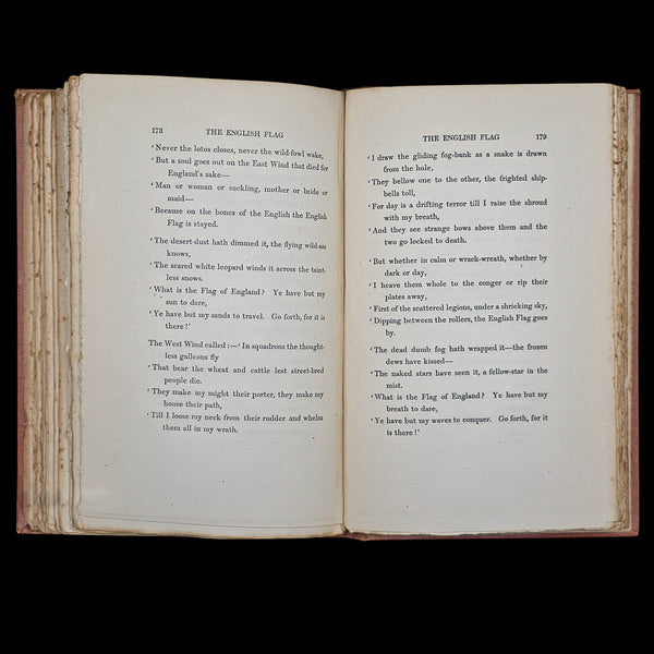 Antique Poetry Book, Barrack Room Ballads, Rudyard Kipling, Literary Classic