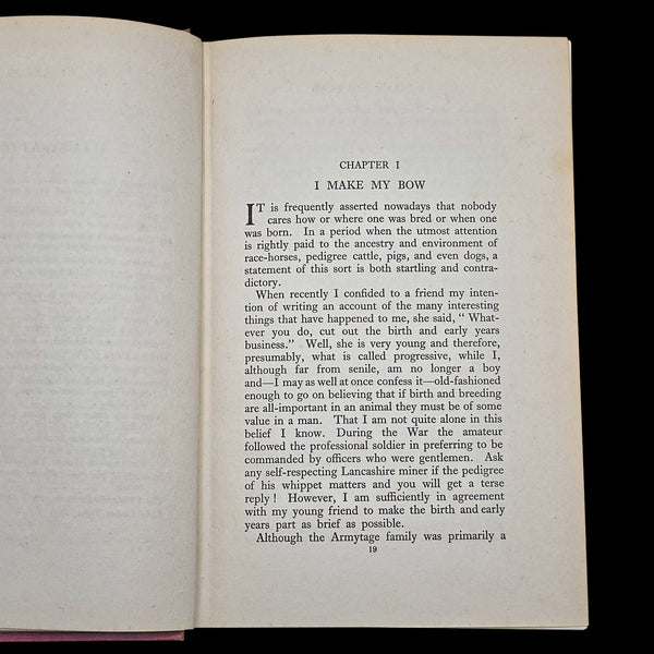 Vintage Book, By The Clock of St James's, Percy Armytage, Literary Memoir, 1927