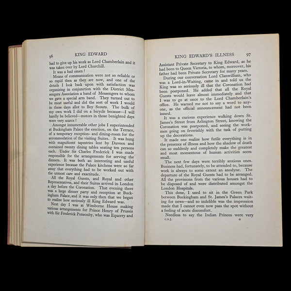 Vintage Book, By The Clock of St James's, Percy Armytage, Literary Memoir, 1927