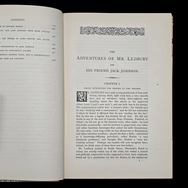 Antique Book, Adventures of Mr Ledbury, Albert Smith, Novel, Literature, C.1886