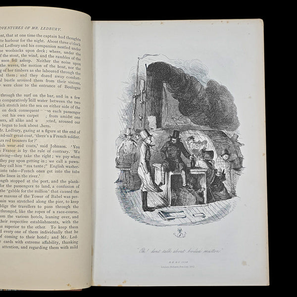 Antique Book, Adventures of Mr Ledbury, Albert Smith, Novel, Literature, C.1886