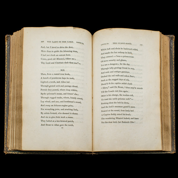 Antique Poetry Book, The Lady Of The Lake, Walter Scott, Early Edition, Georgian