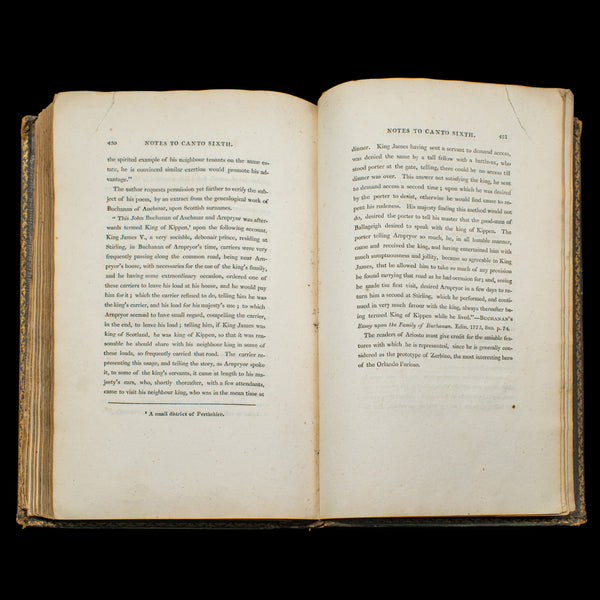 Antique Poetry Book, The Lady Of The Lake, Walter Scott, Early Edition, Georgian