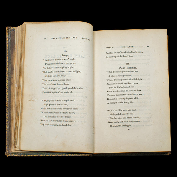 Antique Poetry Book, The Lady Of The Lake, Walter Scott, Early Edition, Georgian