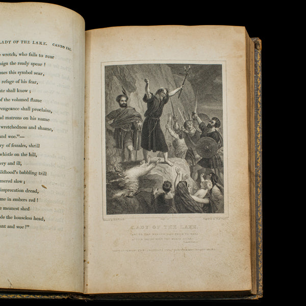 Antique Poetry Book, The Lady Of The Lake, Walter Scott, Early Edition, Georgian