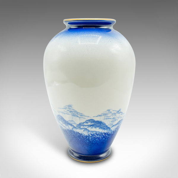 Pair Of Vintage Display Vases, English, Ceramic Flower Urn, Potteries, C.1970