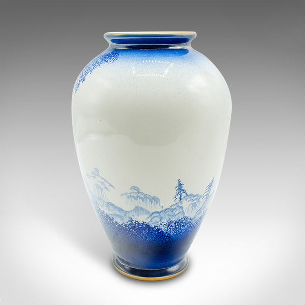 Pair Of Vintage Display Vases, English, Ceramic Flower Urn, Potteries, C.1970