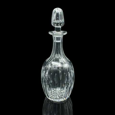 Vintage Port Decanter, English, Cut Glass, Liqueur, Spirit Vessel, Circa 1950
