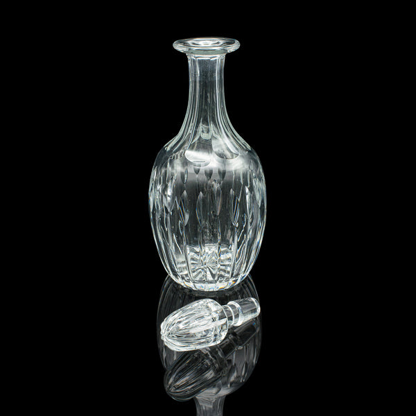 Vintage Port Decanter, English, Cut Glass, Liqueur, Spirit Vessel, Circa 1950