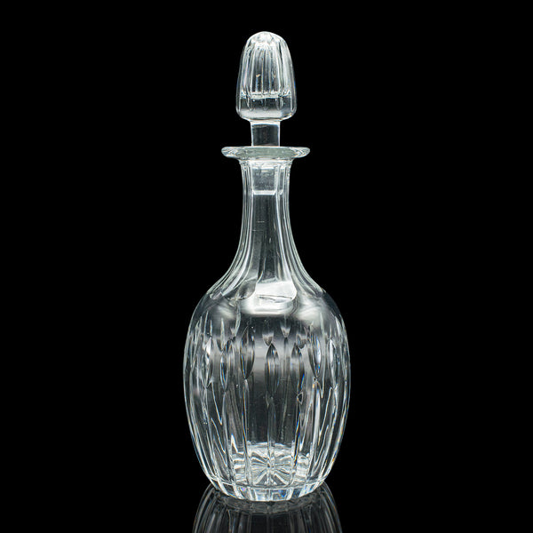 Vintage Port Decanter, English, Cut Glass, Liqueur, Spirit Vessel, Circa 1950