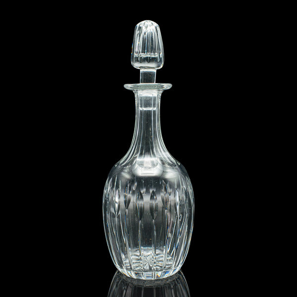 Vintage Port Decanter, English, Cut Glass, Liqueur, Spirit Vessel, Circa 1950