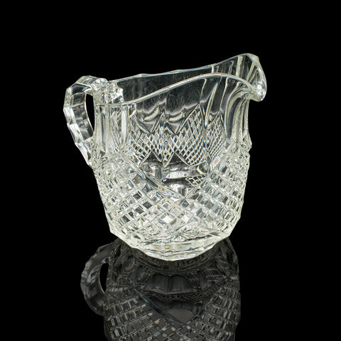 Vintage Cocktail Pourer, English, Cut Glass, Punch Jug, Mid Century, Circa 1960