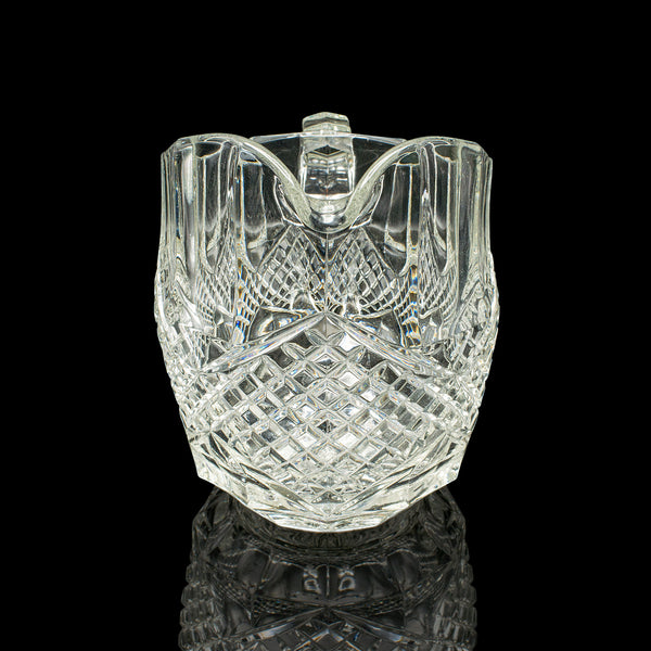 Vintage Cocktail Pourer, English, Cut Glass, Punch Jug, Mid Century, Circa 1960