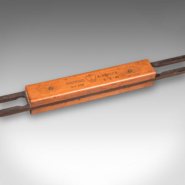 Vintage Customs & Excise Endometer Gauge, English, Measuring Tool, Breweriana