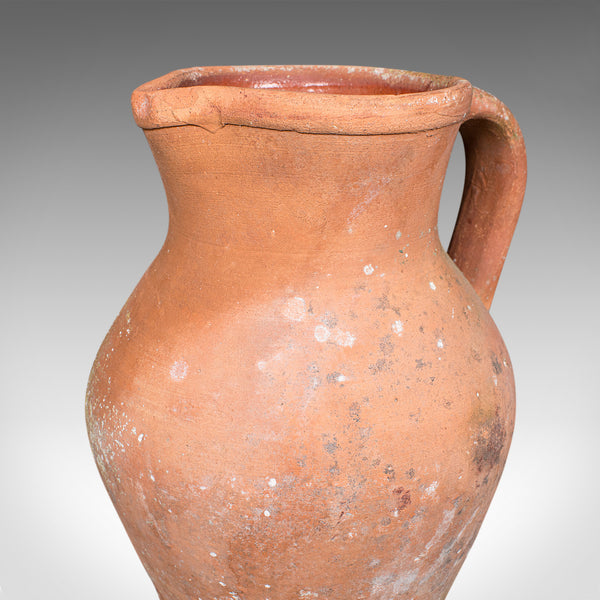 Vintage Planter Jug, Italian, Terracotta, Ornamental Garden Flower Pot, Patio