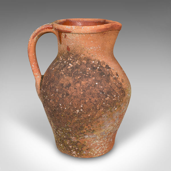 Vintage Planter Jug, Italian, Terracotta, Ornamental Garden Flower Pot, Patio
