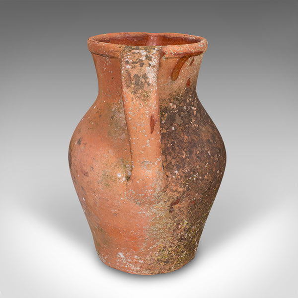 Vintage Planter Jug, Italian, Terracotta, Ornamental Garden Flower Pot, Patio