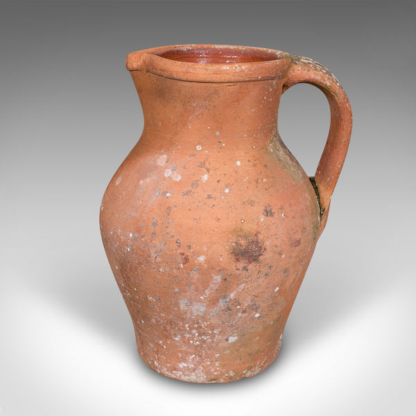 Vintage Planter Jug, Italian, Terracotta, Ornamental Garden Flower Pot, Patio