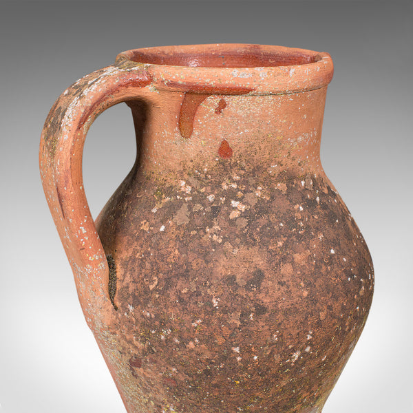 Vintage Planter Jug, Italian, Terracotta, Ornamental Garden Flower Pot, Patio