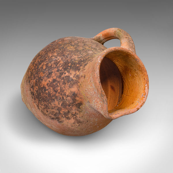 Vintage Patio Planter Jug, Italian, Terracotta, Garden, Jardiniere, Mid Century