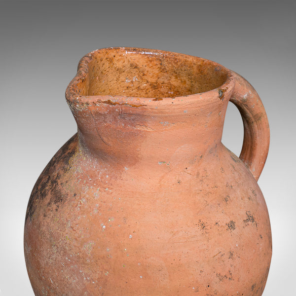 Vintage Patio Planter Jug, Italian, Terracotta, Garden, Jardiniere, Mid Century
