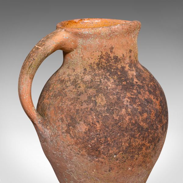 Vintage Patio Planter Jug, Italian, Terracotta, Garden, Jardiniere, Mid Century