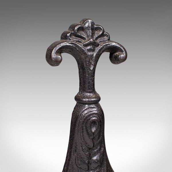 Antique Door Porter, English, Cast Iron, Doorstop, Keeper, Victorian, Circa 1860