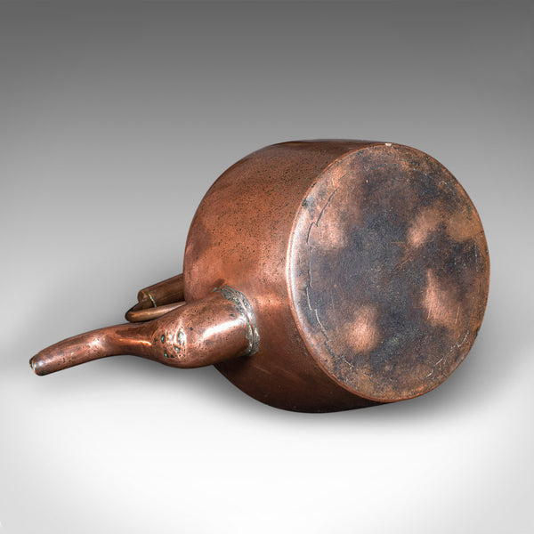 Antique Fireplace Kettle, English, Copper, Hearth Warmer, Victorian, Circa 1870