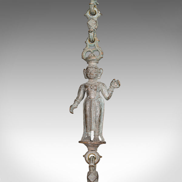 Antique Hanging Incense Burner, Indian, Bronze, Ceremonial Censer, Victorian