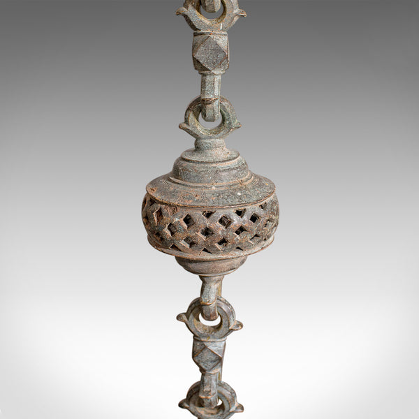 Antique Hanging Incense Burner, Indian, Bronze, Ceremonial Censer, Victorian