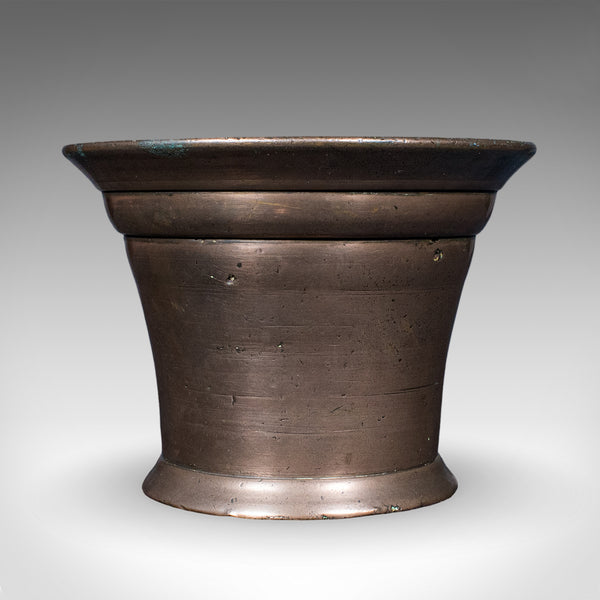 Antique Chemist's Counter Mortar & Pestle, English, Bronze, Apothecary, Georgian
