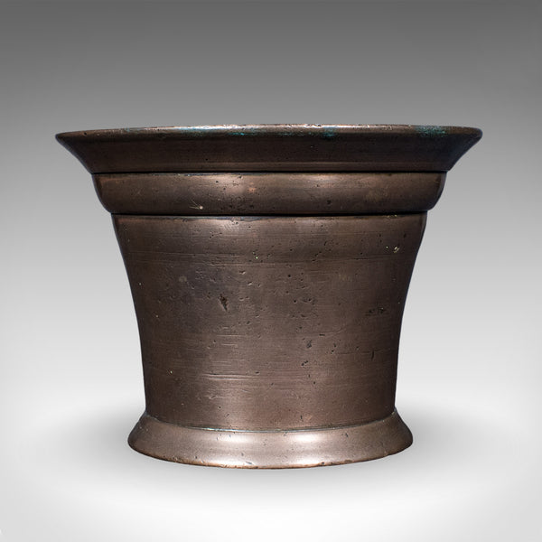 Antique Chemist's Counter Mortar & Pestle, English, Bronze, Apothecary, Georgian