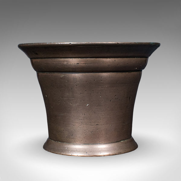 Antique Chemist's Counter Mortar & Pestle, English, Bronze, Apothecary, Georgian