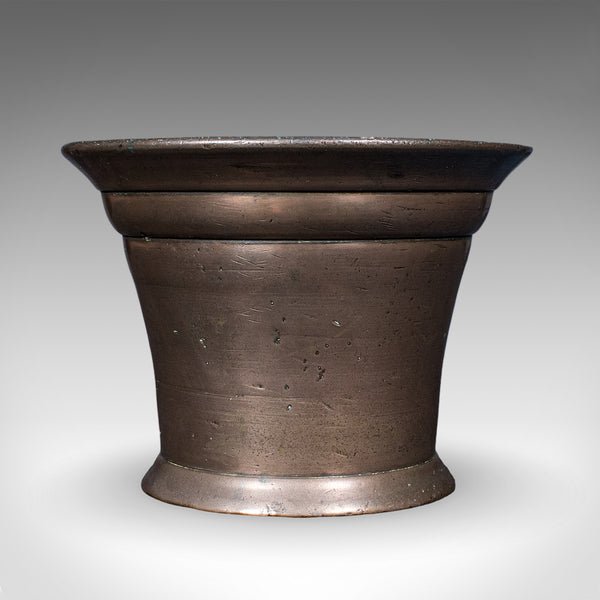 Antique Chemist's Counter Mortar & Pestle, English, Bronze, Apothecary, Georgian