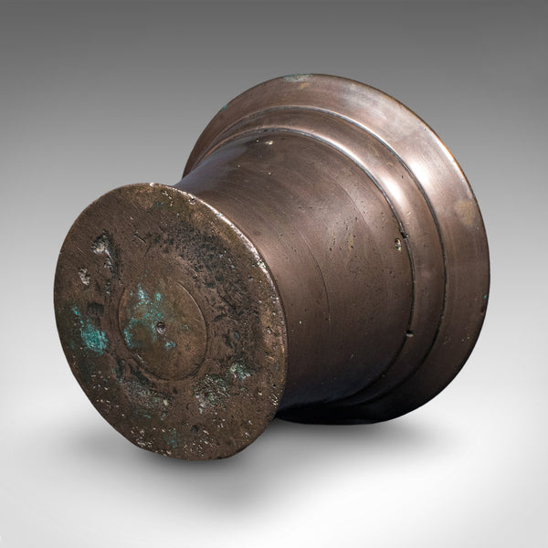 Antique Chemist's Counter Mortar & Pestle, English, Bronze, Apothecary, Georgian