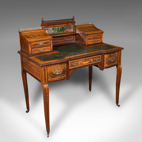 Antique Gents Correspondence Desk, English, Writing Table, Victorian, Circa 1900