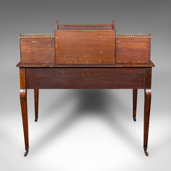 Antique Gents Correspondence Desk, English, Writing Table, Victorian, Circa 1900