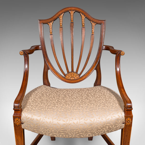 Antique Dining Chair Suite, English, Carver & Slipper Chairs, Georgian, C.1800