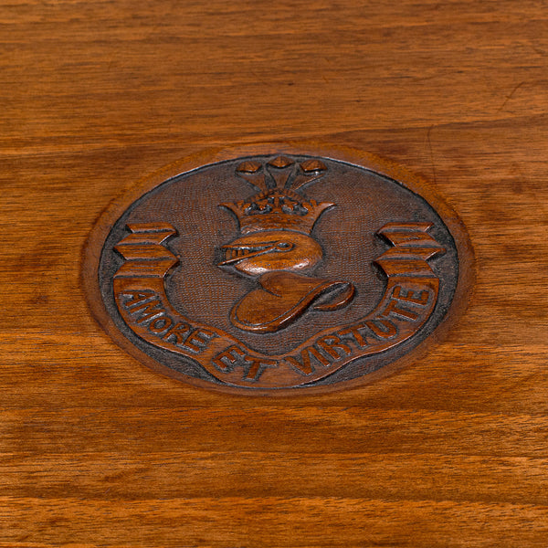 Antique Campaign Mess Table, English, Walnut, Oval, Occasional, Victorian, 1900