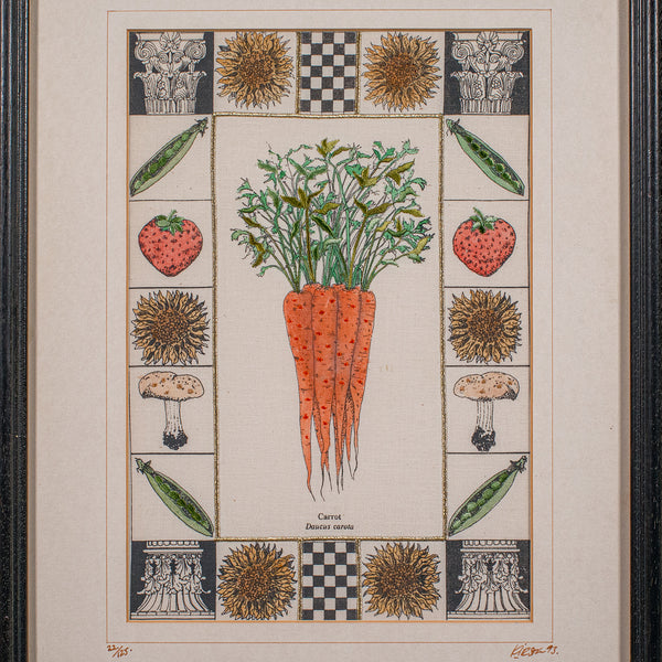 Set of 4 Vintage Embroidery Panels, English, Hand Finished, Limited Edition, Art