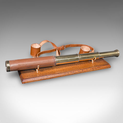 Vintage 3-Draw Telescope, English, Navigation, Astrological, Broadhurst Clarkson