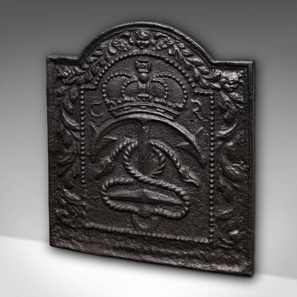 Antique Fire Back, English Carolean Revival Fireplace Reflector, Early Victorian - London Fine Antiques