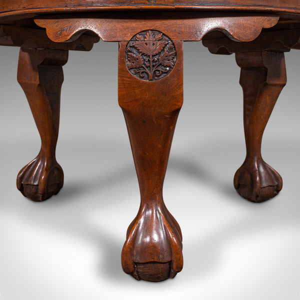 Low Antique Lamp Table, English, Afternoon Tea, Side, Wine, Victorian Circa 1890