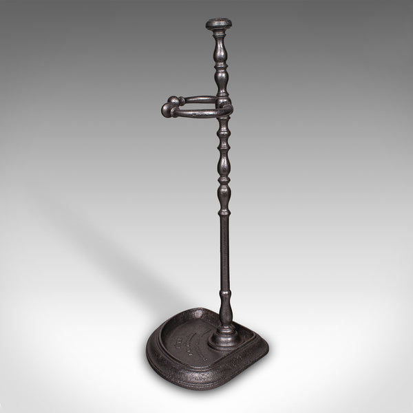 Antique Corner Umbrella Stand, French, Cast Iron, Hallway Drying Rack, Victorian