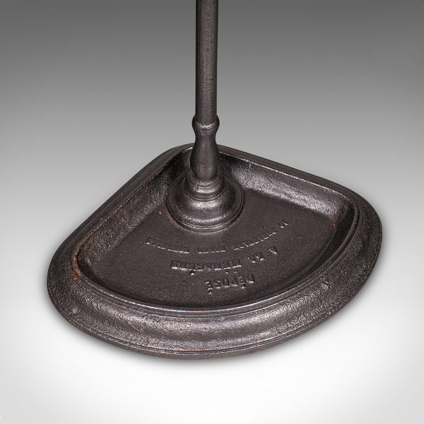Antique Corner Umbrella Stand, French, Cast Iron, Hallway Drying Rack, Victorian