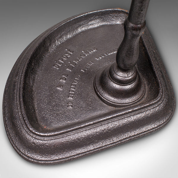 Antique Corner Umbrella Stand, French, Cast Iron, Hallway Drying Rack, Victorian