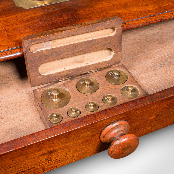 Large Antique Apothecary Weighing Scales, English, Countertop Balance, Victorian